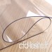 Gorgebuy - Nappe transparente ronde en PVC imperméable pour protéger votre table contre la graisse et les rayures  PVC  transparent  60 cm - B075N6KD2C